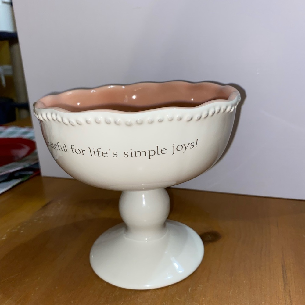 COPY - Mary and Martha pedestal fruit bowl brand new in box.
